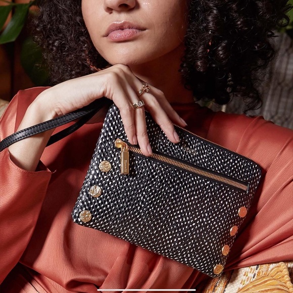 ✨Limited Edition Hammitt Nash Small 2 Pepper Snake Crossbody/Wristlet Gold Studs - Picture 2 of 11